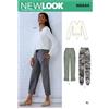New Look UN6644A Cartamodello N6644 per Pantaloni Cargo e Maglia da Donna, Carta, Bianco, Variabile