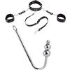 JVJVWO Gancio anale per donne, set di ganci per bondage, set di leghe sessuali per schiavi, estremamente duro, BDSM, set di bondage, set per principianti, bdsms, giocattolo estremo, collare fetish, uomini SM