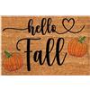 Jorzer Zerbino Autunnale per Esterni 24x16 Pollici Zucca Felice Autunno Tappeto Antiscivolo Carino Divertente Zerbino Autunnale Riutilizzabile Tappeti Da Cucina Autunnali per Natale Ringraziamento