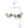 Fehn giostrina musicale Lazy, Crazy, Pink - mobile da appendere con melodia musicale ninna nanna di Brahms e personaggi per calmare e intrattenere - Con fissaggio al letto per bambini da 0 a 5 mesi