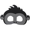 Jtnohx Feltro Maschere Animali, 10 Pz Maschera Halloween, Costume Animale per Compleanno Party Forniture (gorilla Maschera)