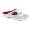 inblu Pantofole Donna a Righe con Dolce Riccio, Ciabatte Invernali con Sottopiede Imbottito, 35/41, Grigio, 39 EU