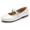 DREAM PAIRS Scarpe da ragazza floreale per matrimonio, festa, avorio, 35 EU