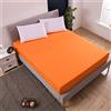 Chickwin-Shop Chickw11 Tinta Unita Lenzuolo sotto con Angoli Singolo Matrimoniale, Microfibra Lenzuolo profondità 25cm ed Elastic per Letto Singolo Doppio Piazza e Mezza (Arancia,120X200X25cm)