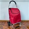 LIJBDDM Carrello della spesa pieghevole a 3 ruote, carrello per salire le scale, utilizzato come carrello della spesa, carrello della spesa, carrello della lavanderia e montascale (colore: rosso)