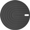 Wessper Sottopentola in silicone - Set 5 pz Ø 17 cm, 3 mm, antiscivolo, resistente 230 °C, lavabile, Nero