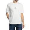 Armani Exchange Icon Small Logo Tee T-Shirt, Bianco Sporco, XL Uomo