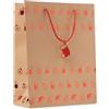 Buste regalo Natale in carta Sparkle - Misure 25x35x11 cm personalizzate o neutre