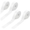 HENGBIRD Qutie - 4 rotoli di nastro termico per stampante di etichette, 15 mm x 4 m, per stampante termica Qutie P15, P12, Q2, HP1, HP4, D32, D35, colore: Bianco