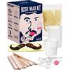 ANRUZ Kit per la ceretta del naso con 100 g di perline di cera per naso, kit con 10 spatole in legno, 20 applicatori e 10 bicchieri di carta