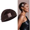 Dreamlover Wig Grip Cap per Parrucche Senza Colla, Cuffia per Parrucca 2-in-1 con Fascia Antiscivolo, Marrone Scuro, 1 Pezzi
