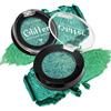 cypedo Palette di ombretti con glitter, multicromo, camaleonte, colore verde, olografico, brillante e metallico, per donne/ragazze, polvere altamente pigmentata, trucco per palcoscenico/festa