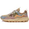 FLOWER MOUNTAIN YAMANO 3 WOMAN Sneakers in suede e tessuto tecnico - petrol grey light papaya