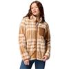 COLUMBIA GIACCA STAMPATA IN SHERPA WEST BEND DA DONNA CAMEL BROWN HARRINGPLAID