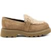 FRAU Mocassino con inserti in teddy BEIGE