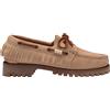 Sebago Scarpe Ranger Suede Fringe Donna Beige Camel