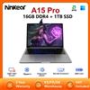 Ninkear Laptop Ninkear A15 Pro 16GB 1TB AMD Ryzen 5 16 pollici 120Hz 2560*1600 Display con sblocco tramite impronta digitale