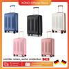 KONO Hard Case espandibile 4 Roll TSA Lock bagaglio a mano leggero 55cm Medium 65cm Large 75cm Trolley - Il nero