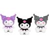 Grandi Giochi Hello Kitty Kuromi Kawaii - Peluche Kuromi Morbidi, Plush Alti 16 Cm, 3 Differenti Modelli Color Pastello Non Selezionabili, Idea Regalo Per Bambini E Appassionati Di Ogni Età