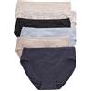 Hanes Womens Comfort Flex Fit Microfiber Panty (Pack of 6) Bikini Style Underwear, Assorted, XX-Large US