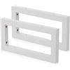 Mordx 2 Supporti da Parete, Design per Lavabo, Supporto per Scaffali, Consolle per Lavabo, Porta Asciugamani (Bianco, 30 cm)