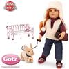 Götz Bambola in Vinile Hannah e il suo cane completa di cagnolino in peluche Edizione Numerata Originale di Gotz qualità Made in Germany