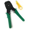 A2ZWORLD Pinza Crimpatrice RJ11 RJ12 RJ45 per Cavo di Rete Ethernet LAN, Kit con Spelafili