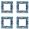 ZOREI Supporto Compatibile Con Vimar Arke, Supporto Per Scatola 502 503 504 507 (4, 2 Moduli/Posti)