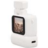 Plyisty Mini Fotocamera Portachiavi, Piccola Videocamera Tascabile 1080P, con Schermo da 1,44 Pollici, Fotocamera in Miniatura con Flash, Filtri Integrati (WHITE)