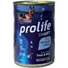 Prolife 400 g Prolife Smart Adult Trout & Rice Alimento Cibo Umido per Cani Adulti di Taglia Media e Grande con Trota Fresca e Riso No Gluten
