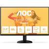 AOC monitor FHD da 24 pollici, 100 Hz, 1 ms (1920 x 1080, HDMI 1x 1.4) Nero