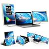 Teamgee Monitor Portatile Schermo Portatile 15,6 FHD 1080P Triplo Monitor per Laptop