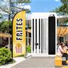 QSUM Frites Bandiera Swooper Flag | Banner Alimentare, Display Pubblicitario Commerciale per Vendite Frites