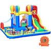 Baralir Castello gonfiabile con ventilatore, Parco acquatico, Scivolo a secco/Ac
