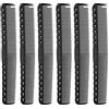 ZJchao 6pcs pettini di taglio fine in carbonio salone barbiere plastica parrucchiere flat top styling pettini, pettine per lo styling professionale, spazzola antistatica portatile strumenti di parrucchiere