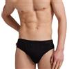 Ludor Liabel Slip Uomo in Cotone. Confezione da 3 o 6 Mutande da Uomo Bianche o Colorate.Taglie Over Size in 100% Cotone Traspirante (IT, Testo, L, Regular, Regular, 6, Nero)