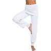 Terecey Pantaloni Yoga Donna Larghi, Harem Eleganti, Vita Alta Invernali, Palestra Fitness, Sportivi Taglie Forti - Bianco S