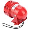 Cocoarm Sirena elettrica, 220 V, 120 db, mini allarme motore rosso in metallo, sirena estiva, mini di allarme motore in metallo, per fabbrica, costruzione, difetti stradali, dispositivo di protezione