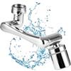 FAOKZE Aeratore per rubinetto,Prolunga Rubinetto Bagno,estensore girevole a 1440°,2 Modalità Regolabili,Filtro per Rubinetto Universale,può essere utilizzato per lavello da bagno,lavello da cucina