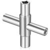 But Oswetf 1 PzChiave Quadrata Contatore,Chiave di Utility a 4 Vie,Chiave a Croce Contatore Acqua Universale,Chiavi Quadrata a 4 Punte da 6,5 /7/8/9 mm per Scatola Elettrica Acqua Cassetta Gas Enel Armadio