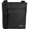Calvin Klein Uomo Borsa a Tracolla Mono Logo Flat Pack in Pelle Sintetica, Nero (Black), Taglia Unica
