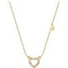 Sofia Milani - Collana da Donna in Argento 925 - Placcata in Oro con Pietra Zircone - Ciondolo a Cuore - N0653