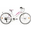Atala Alice cambio 6 velocità Bicicletta Bambina 24 pollici Bianco