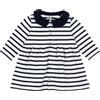 Abito Petit Bateau a manica lunga in jersey con fantasia a righe