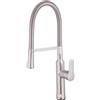 Miscelatore Rubinetto monocomando per lavello cucina con canna flessibile orientabile con doccetta