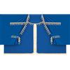 LAMPA Set tende in poliestere per camion Luxury Pro-Cabin - Blu/Oro