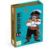 DJECO - Pirataka, Gioco di carte, multicolore (36) (lingua italiana non garantita)
