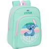 safta Stitch - Zaino scolastico per bambini, con motivo animato, adatto per bambini, adatto a scuola, comodo e versatile, qualità e resistenza 26 x 11 x 34 cm