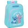 safta Stitch - Zaino scolastico per bambini, con motivo animato, adatto per bambini, adatto a scuola, comodo e versatile, qualità e resistenza 26 x 11 x 34 cm