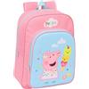 safta PEPPA PIG - Zaino scolastico per bambini, con motivo animato, adatto a carrozzina, ideale per scuola e ragazzi, comodo e versatile, qualità e resistenza 26 x 11 x 34 cm